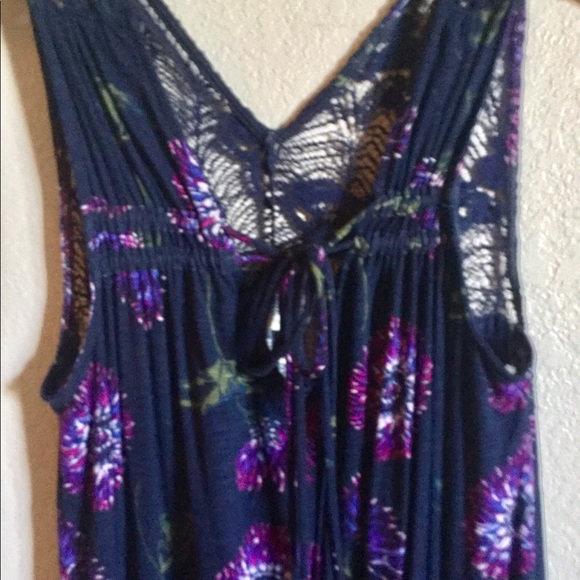Navy Blue Lace in Back. Made of soft cotton. - Picture 3 of 5